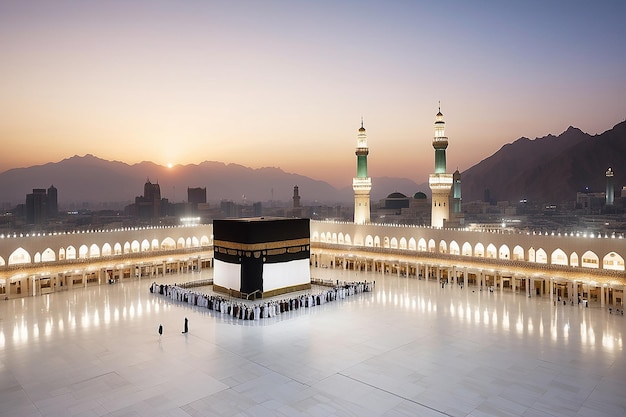 Abstrait une mosquée dans le monde