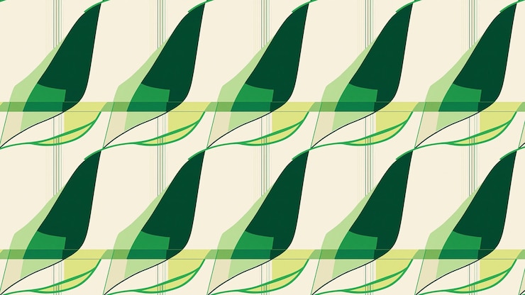 Photo abstrait le motif de la feuille verte