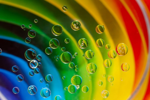 Abstrait multicolore avec des bulles.