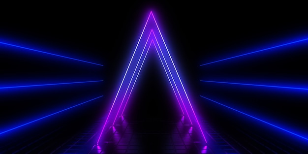 abstrait avec des néons. illustration