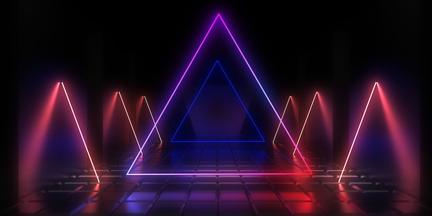 abstrait avec des néons. illustration