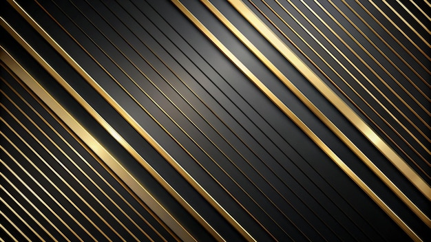 Photo abstrait noir et or lignes moderne motif de luxe arrière-plan avec effet de scintillement