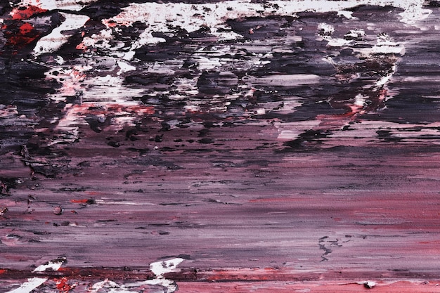 Photo abstrait noir rouge blanc fond aquarelle encre art collage taches taches et coups de pinceau de peinture acrylique
