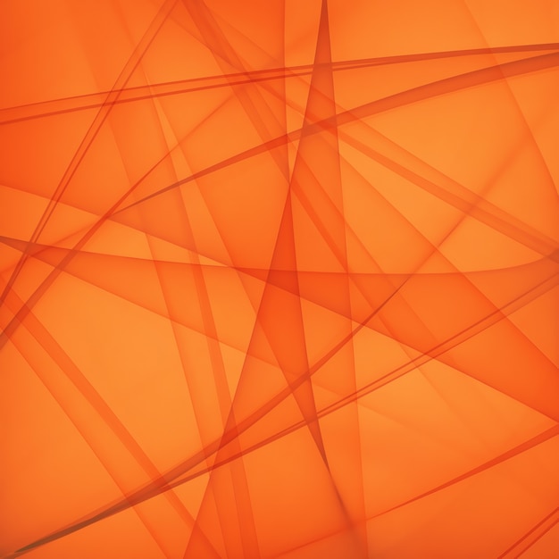 Abstrait orange vif avec des lignes douces