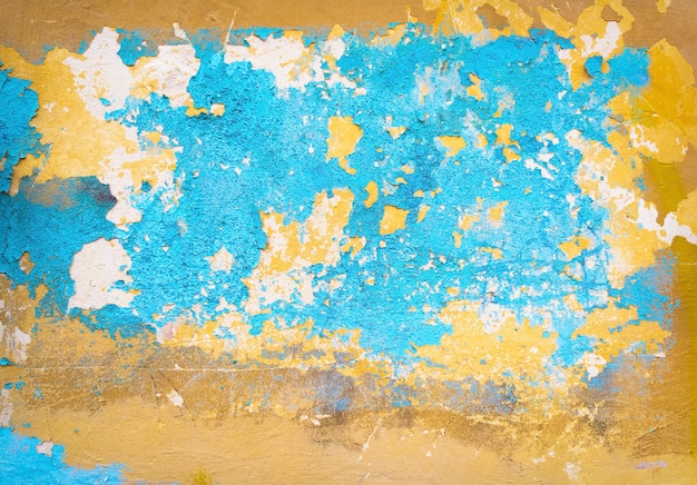 Abstrait peint vieux texture de fond de mur de ciment patiné fissuré