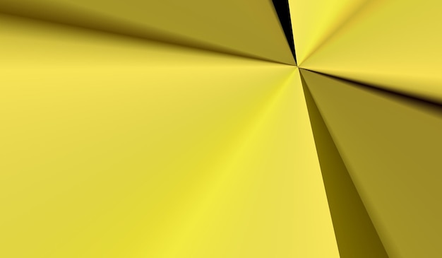 Abstrait de pli de papier jaune