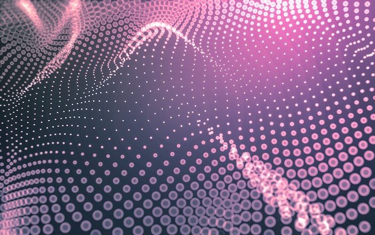 Photo abstrait. technologie des molécules aux formes polygonales, reliant les points et les lignes. structure de connexion. visualisation du big data.