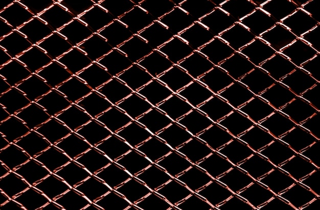 abstrait de texture de filet de métal rouge foncé