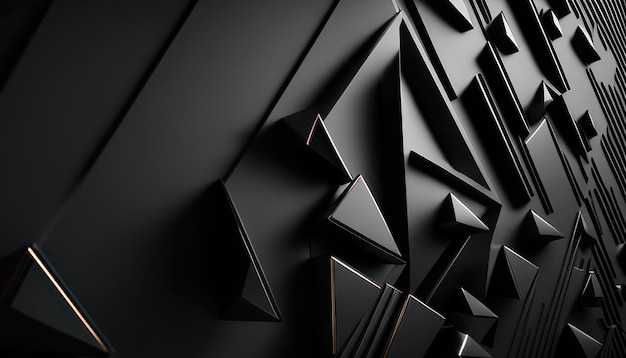 Abstrait avec des triangles noirs