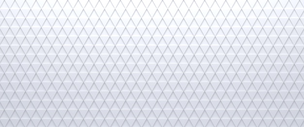 Abstrait triangulaire carrelé blanc. Surface de triangles extrudés. Rendu 3D.