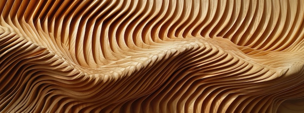 Abstrait Des vagues de bois Texture de l'arrière-plan