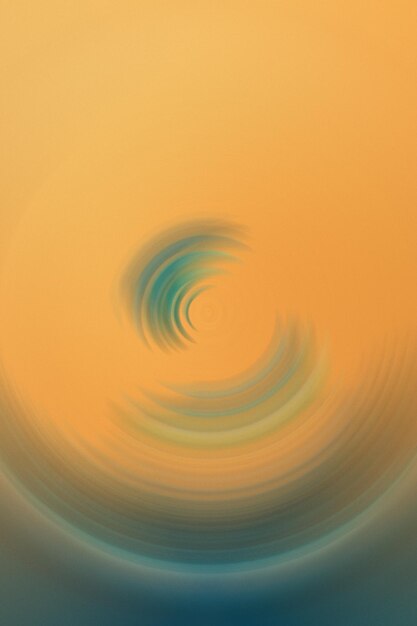 abstrait de vagues circulaires orange et bleu