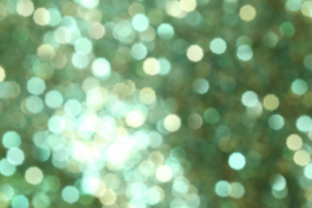 Abstrait vert bokeh de Noël.