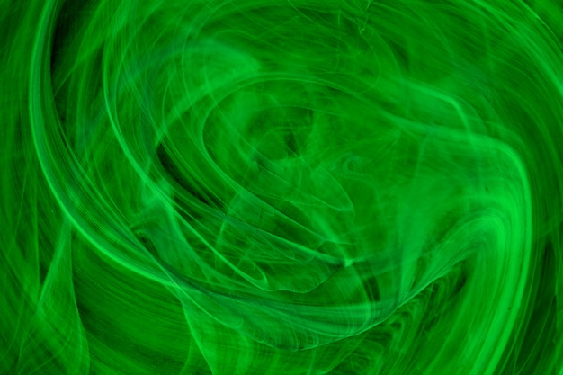 Abstrait vert de vrai verre en fusion