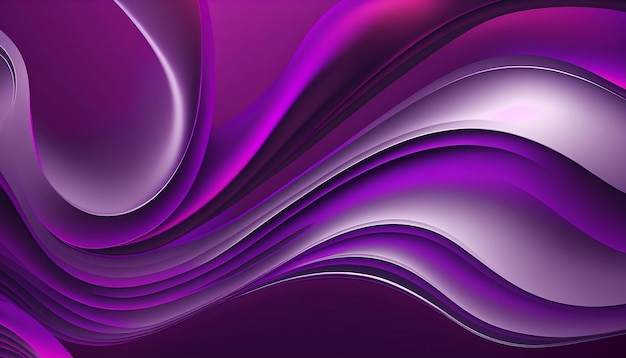 Abstrait violet vague fond ai génératif