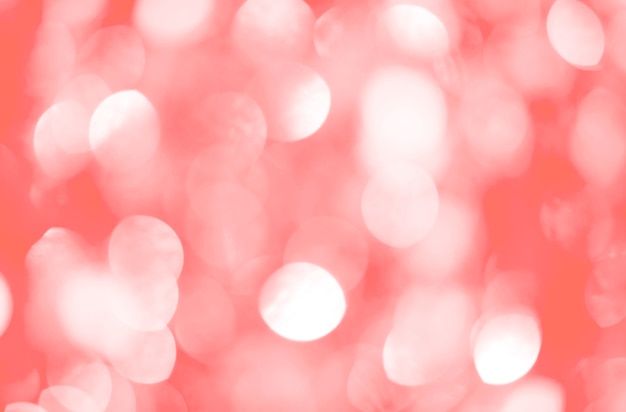 Abstrait vivant corail bokeh fond clair