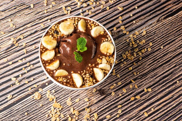 Acai cup fruit brésilien célèbre d'Amazonie