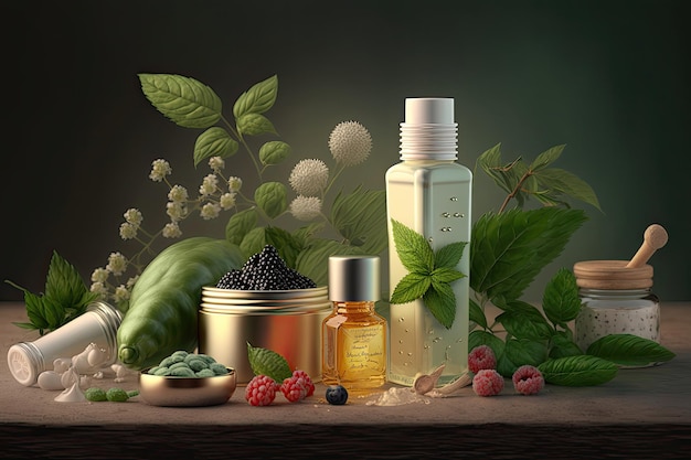 Un accent sur les produits de soin de la peau fabriqués avec des ingrédients naturels sans produits chimiques agressifs ni parfums synthétiques Des produits doux pour la peau qui nourrissent et protègent l'IA générative