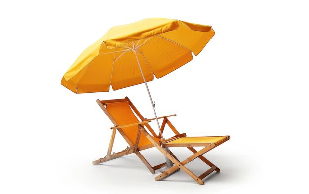 Accessoire de chaise de plage Parapluie IA générative