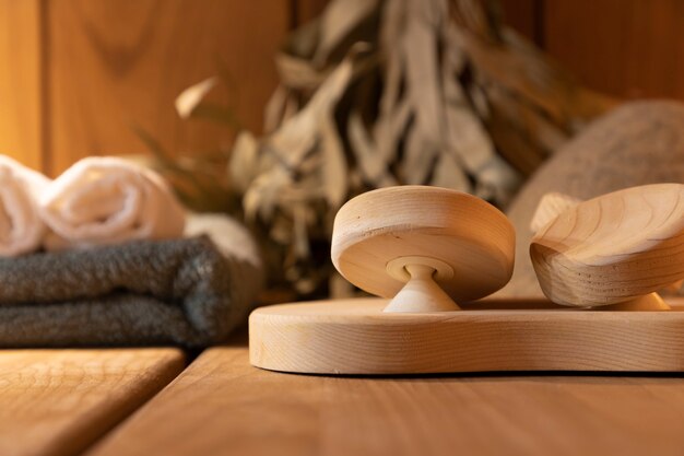 Accessoires de bain et sauna dans le hammam