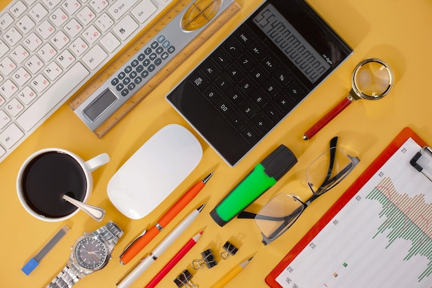 Photo accessoires de bureau pour la gestion d'entreprise