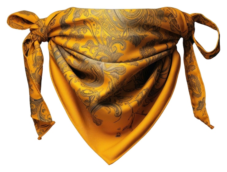 Photo les accessoires jaunes de png bandana sont des accessoires