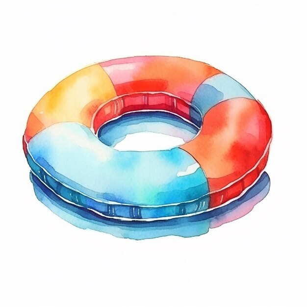 Accessoires de piscine colorés