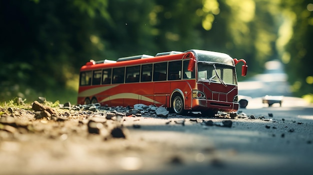 Accident de bus accident de la route assurance d'urgence rapport de dommages de transport