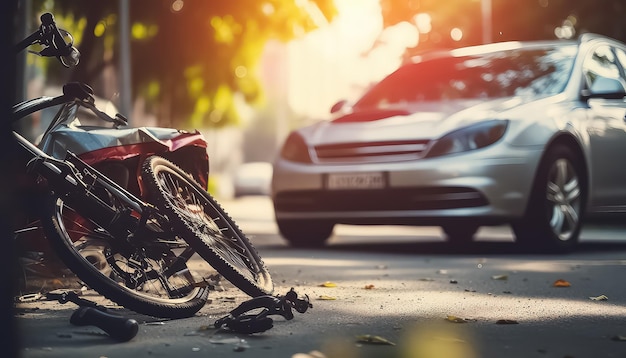 Accident de voiture contre vélo