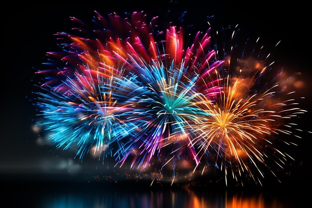 Accueillir la nouvelle année avec une explosion de feux d'artifice colorés générés par Magic Ai