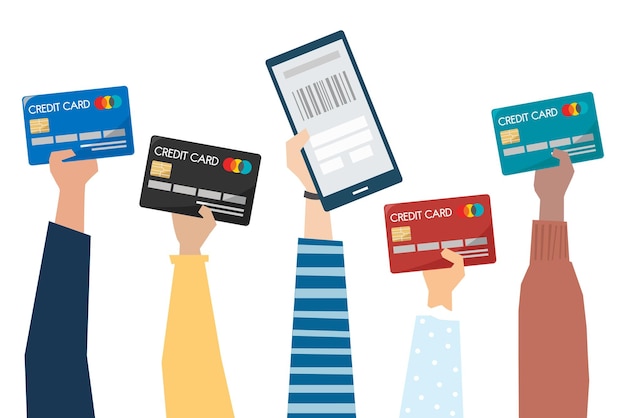 Les achats en ligne illustration png fond transparent