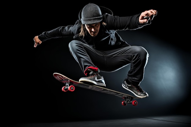 Un acrobate de skateboard maîtrise des tours dans une performance hypnotisante 32