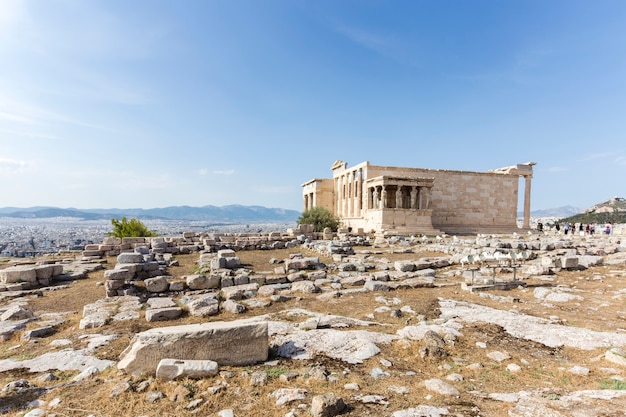 Acropole du temple d'Erechthéion à Athéna, Grèce