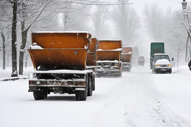 Photo l'acte de disparition de l'hiver élimination de la neige marvel