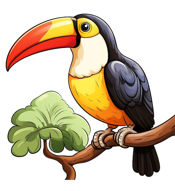 Activité de coloriage relaxante avec des toucans à plumes pour tous les âges