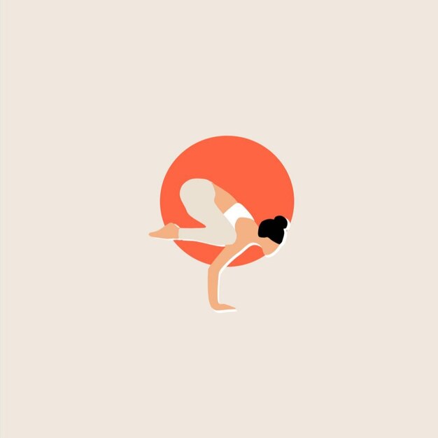 Activité de yoga méditation santé femme illustration fond de dessin animé