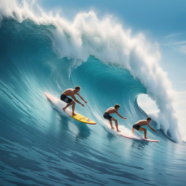 activités d'eau des vagues de mer