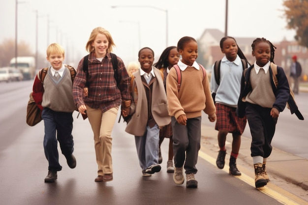 Activités scolaires pour enfants, y compris l'apprentissage de la lecture, du sport, de la rentrée scolaire, du vélo