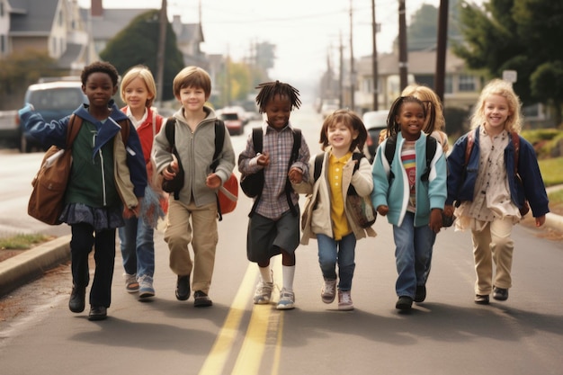 Activités scolaires pour enfants, y compris l'apprentissage de la lecture, du sport, de la rentrée scolaire, du vélo