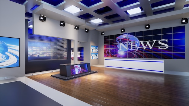 Actualités du studio de télévision virtuelle 3D