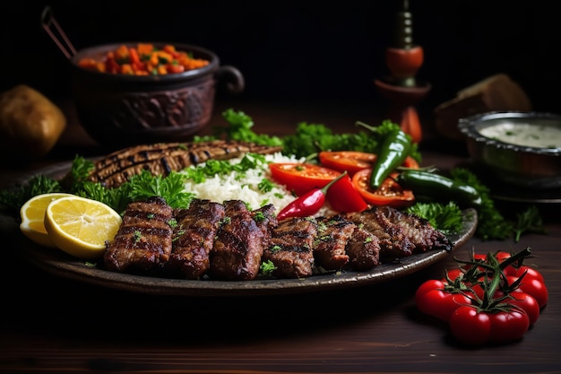 Adana kebab cuisine turque