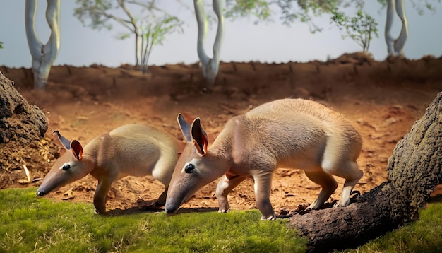 adaptabilité des aardvarks en les montrant dans divers habitats comme les forêts les prairies