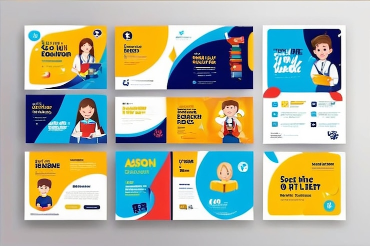 Photo admission à l'école module de conception de messages sur les réseaux sociaux module de diffusion de commentaires sur les médias sociaux image vectorielle