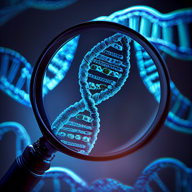 ADN humain 3d IA générative