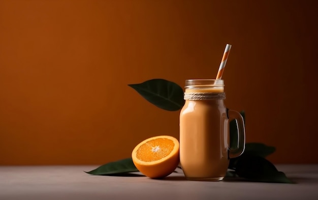 Adopter l'IA générative d'un smoothie à l'orange minimaliste