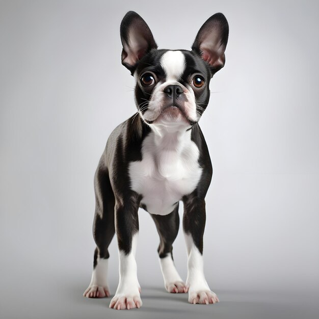 Adorable chien Boston Terriers