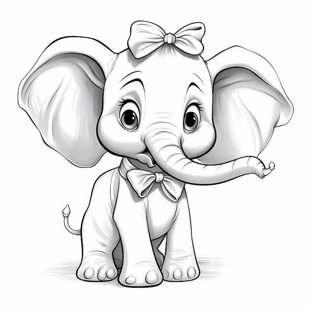 Adorable Elephanta édition limitée de dessins animés pour enfants