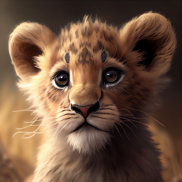Adorable lionceau