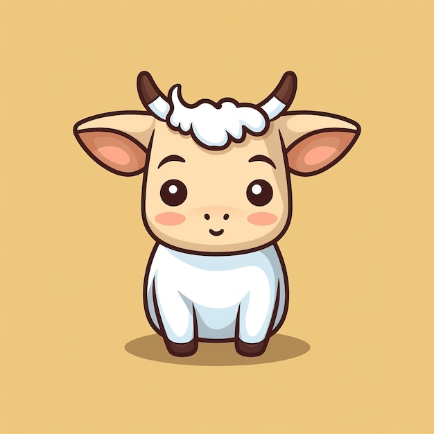 Photo adorable personnage de vache