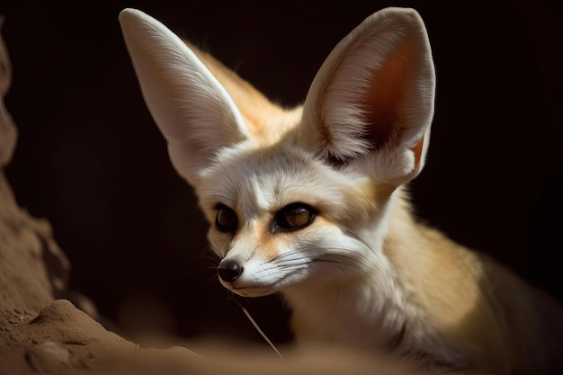 Photo adorable renard fennec